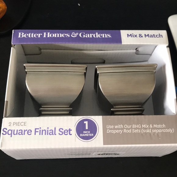 BETTER HOMES 2Pc SQUARE CURTAIN ROD